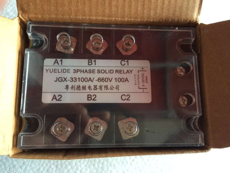 YLD-3-D66100 100A Uelide Three-Phase Solid State Relay JGX-33100A -660V100A