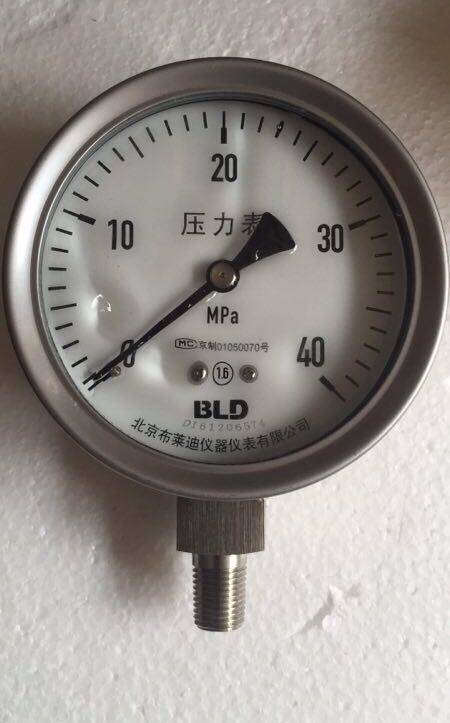 Stainless Steel Shock Resistant Pressure Gauge Radial Axial Natural Gas Tanker (CNG) Filling Station Beijing Brady