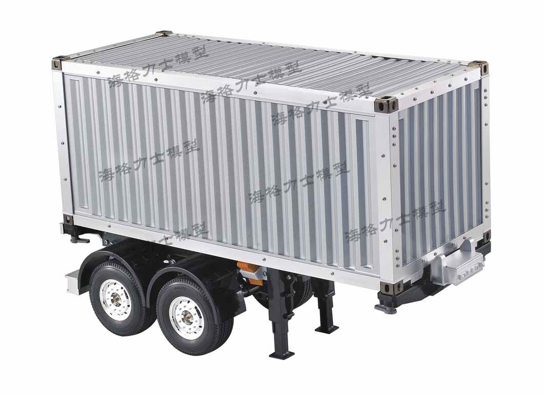 1 14 二轴尺货柜车架底盘 透明环保pvc货柜