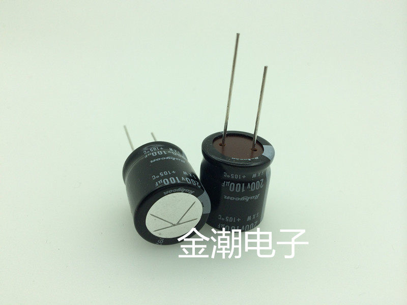 RUBYCON 200V100UF 18X20 red gem SXW series of thin products 100UF 200V