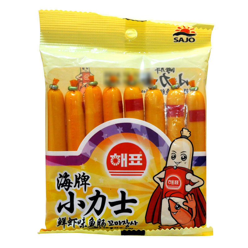 【天猫超市】  韩国进口   海牌小力士  鲜虾味鱼肠  10g*8