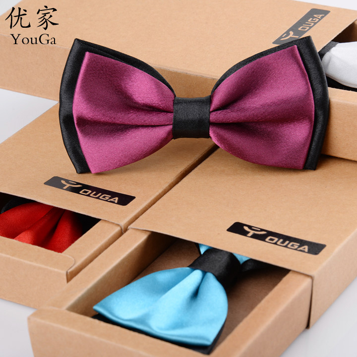 (6 Yuan) Zhengdress Business Men's Inron Han Edition Chauber Double Double Marriage New Lang Men and Women Led Bow Tie Bow Tie-Taobao