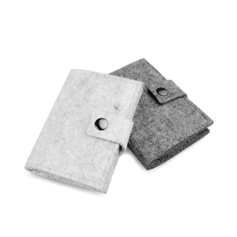 Men's and women's Korean-style handmade card bag fashion ultra-thin document card bag clip felt multi-card bag credit card bag cover