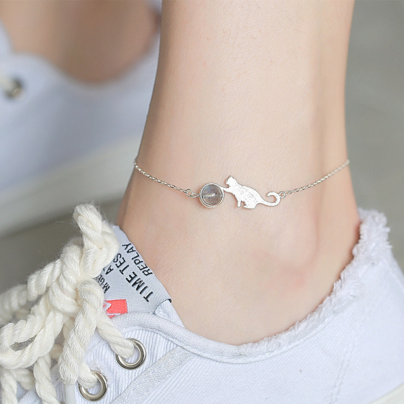 Chaine de cheville Femme en Argenterie - Ref 3101514 Image 1