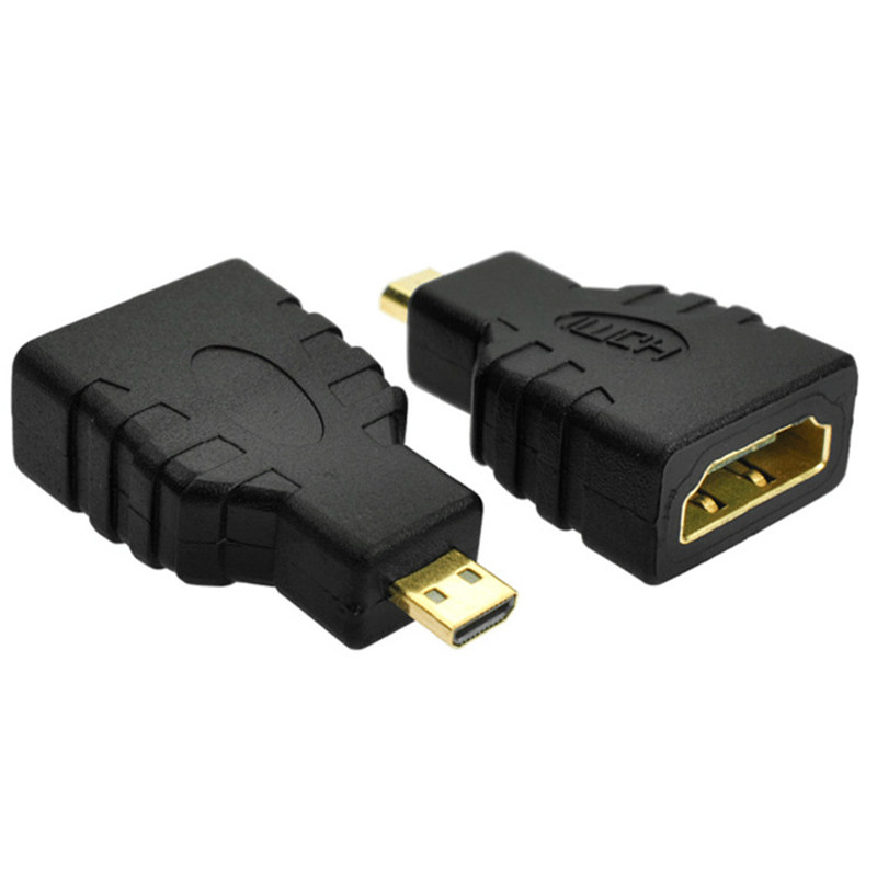 Micro HDMI Male to HDMI Female Adapter Connector For HDTV