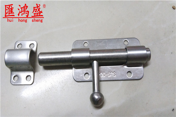 Pure 304 solid stainless steel bolt door bolted door nose door Bull Door Chain Buckle