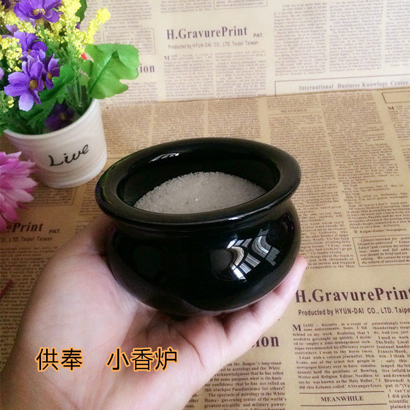 Thai Buddha incense burner Buddha brand for Buddha supplies black ceramic incense burner Buddha special with tower incense line incense Buddha statue