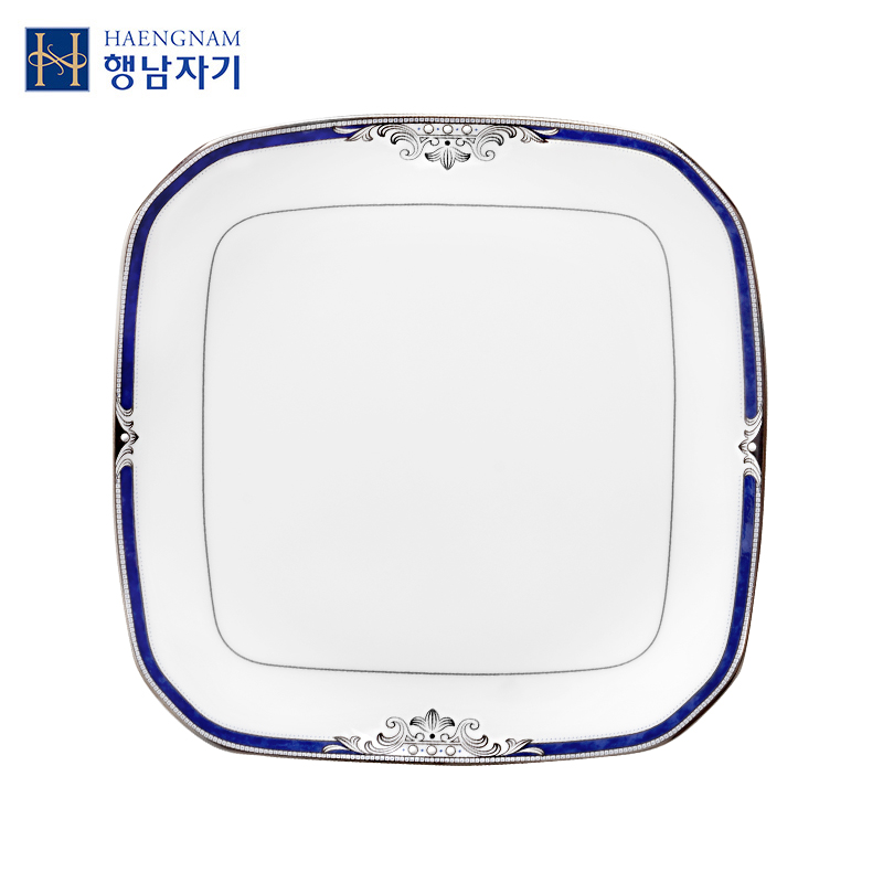 HAENGNAM Han Guoxing corners of south China knight 9 inches flat single ipads porcelain tableware cold dish