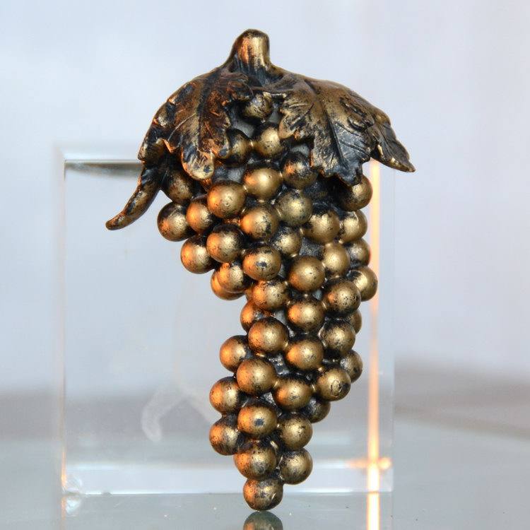 Gold Rare Grape 3d Bonsai Resin Flower Pot Pendulum with exquisite home in rural fields in the European and American countryside