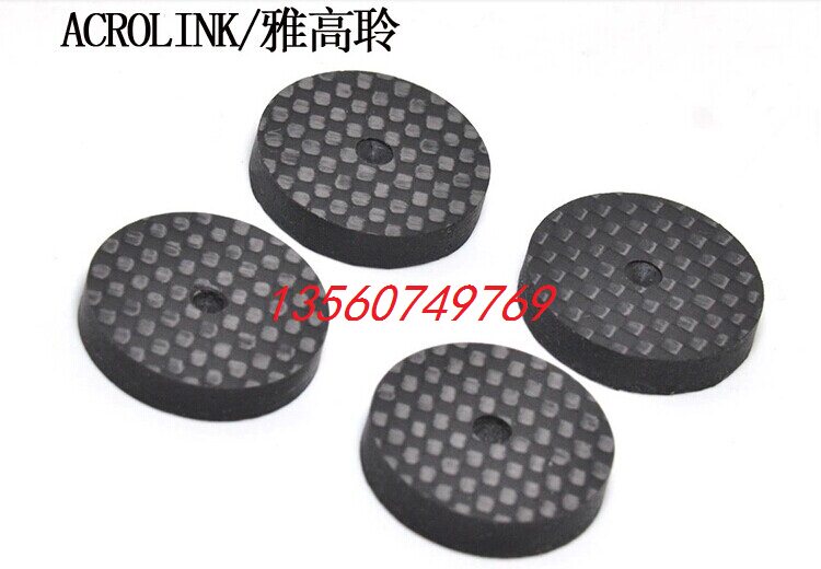 Acrolink AGAGard Acoustic Feet Spacer CD Power Amplifier Carbon Fiber Shock Absorbing Shock-Proof Foot Nail Spacer 30 * 10