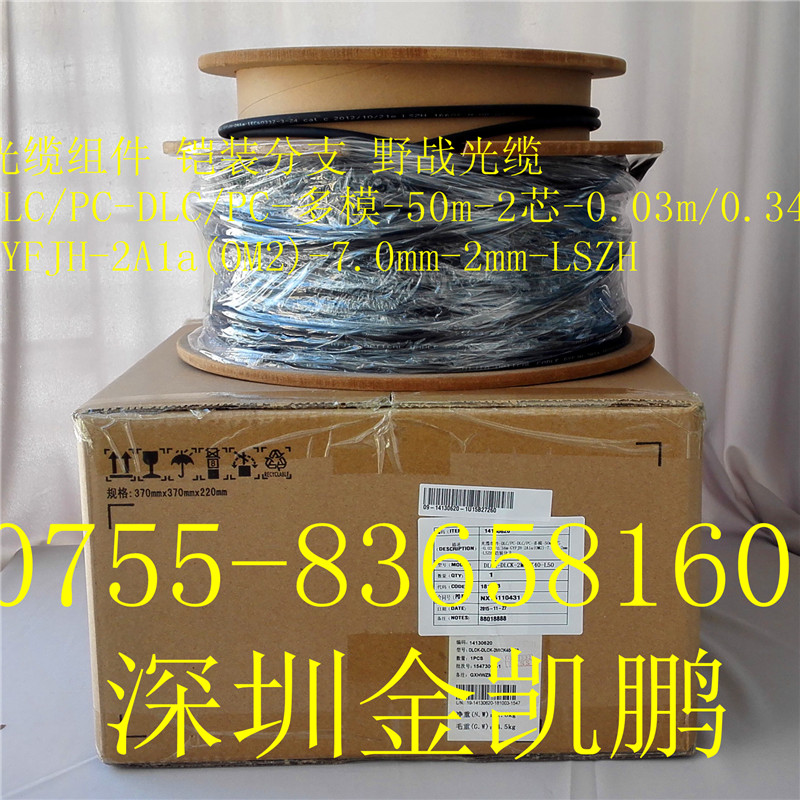 Optical Cable Assembly-DLC-2FC-Single Mode-70M-2 Core Field Optical Cable Armored Branch Huawei 14130771
