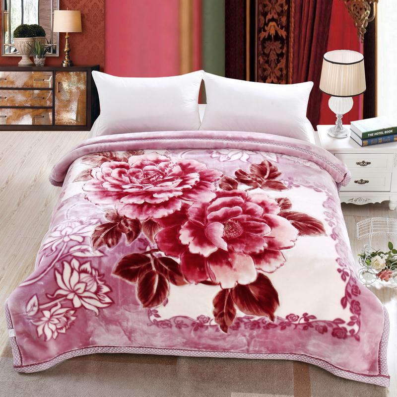 Attachment Mercury home textile Raschel blanket wedding thickening 1-11 catty 220-4m silk embroidery flagship store