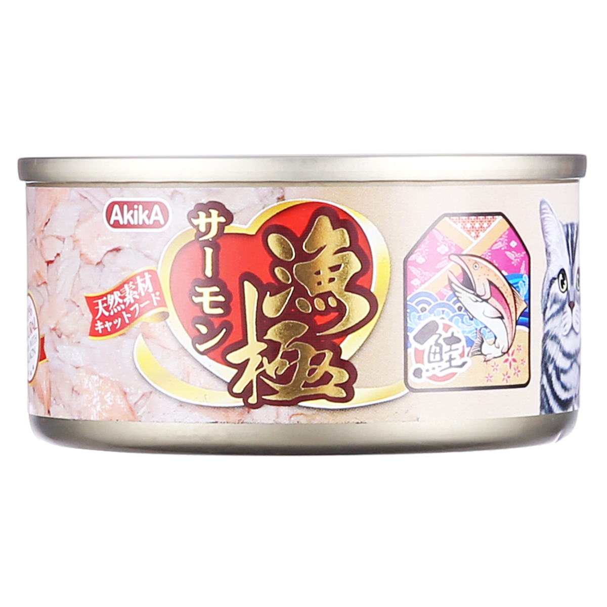 波奇网 宠物猫罐头湿粮零食渔极-吞拿鱼及三文鱼猫粮罐头70g AR12