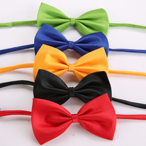 Boy polyester collar lining dress gown accessories performance with child collar baby bow tie