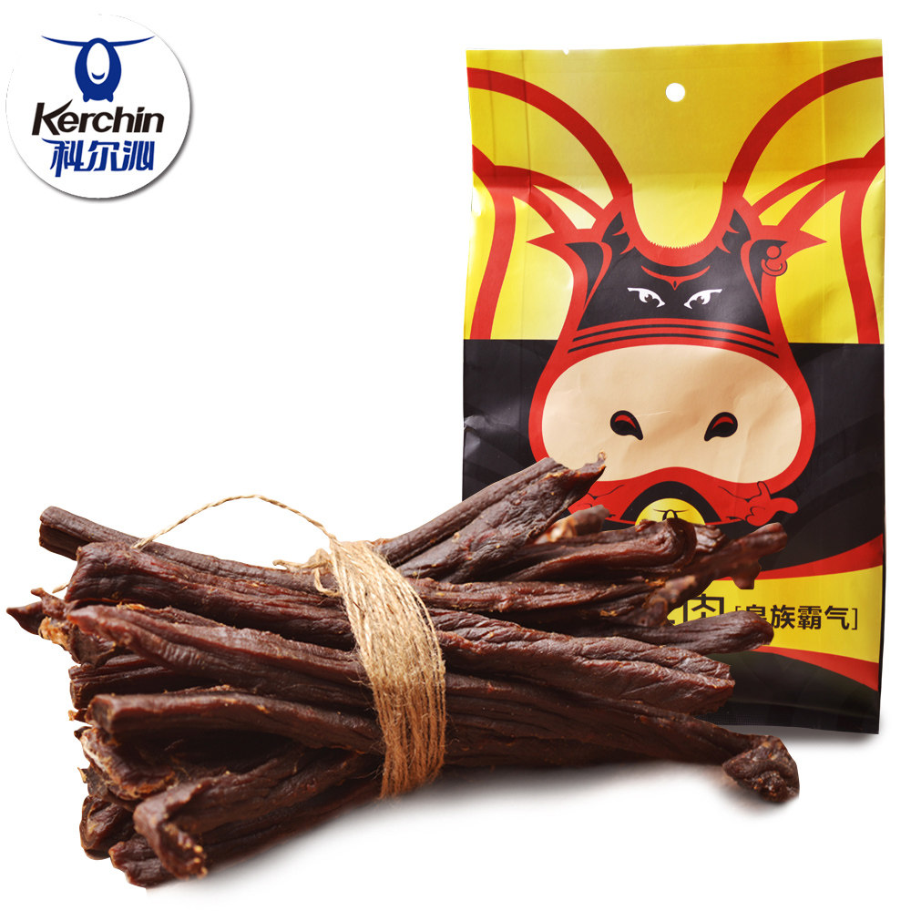 【天猫超市】科尔沁  风干牛肉干原味175g  超干  内蒙古休闲零食