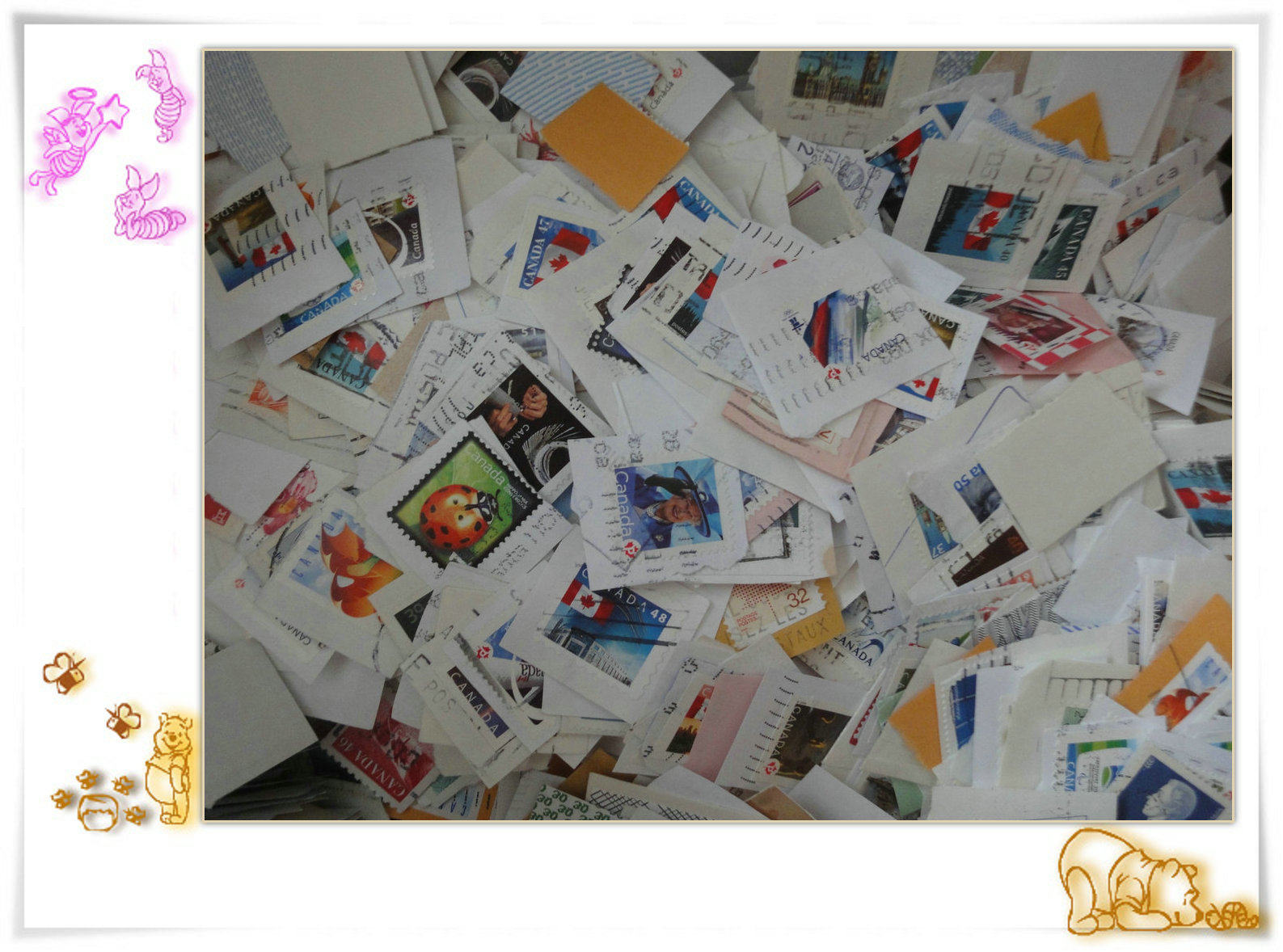 {Woozi Fairy Tales) Canadian Foreign Stamp Letdown Cut 10 gr to taste the fresh price