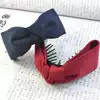 Korean hair accessories Korean fabric solid color bow hair accessories Wild hair clip ponytail clip Banana clip Grab clip