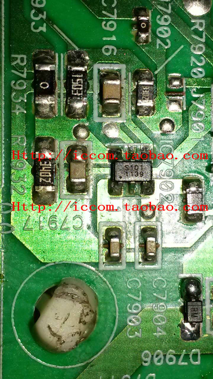 diode 4 pin power sharp the chip S101 power LCD IC under feet 6 Patch diode 4 pin power sharp the chip S101 power LCD IC under feet 6 Patch