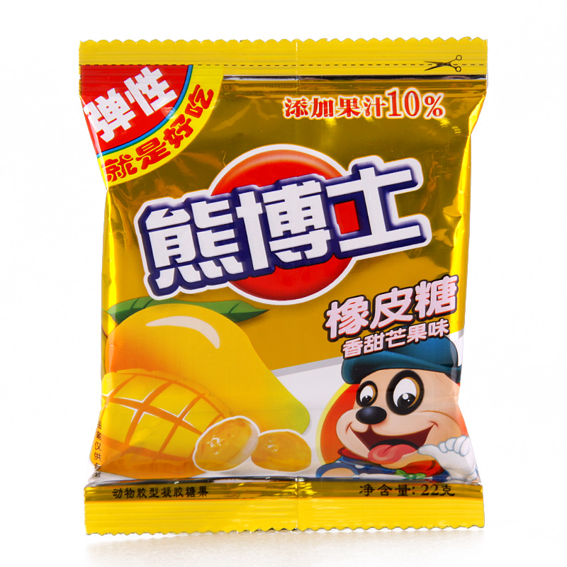 【天猫超市】徐福记熊博士橡皮糖香甜芒果味22g 休闲零食口味独特