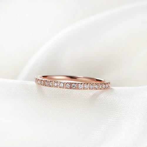 Модное кольцо, золотые аксессуары для влюбленных, японские и корейские, на указательный палец, 18 карат, розовое золото