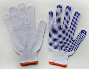 Direct pin gloves Lighting yarn gloves Dotting gloves Anti - slip wear - resistant gloves Cotton - yarn spot molding