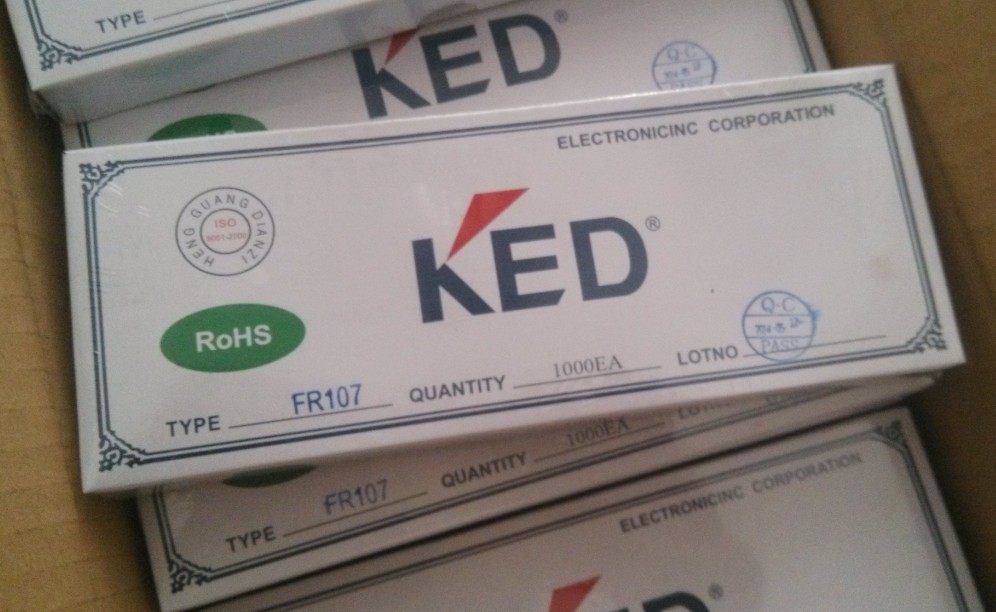 FR107 new original installed KED Fast Recovery diode FR107 1000V volumetric diverse quality assurance
