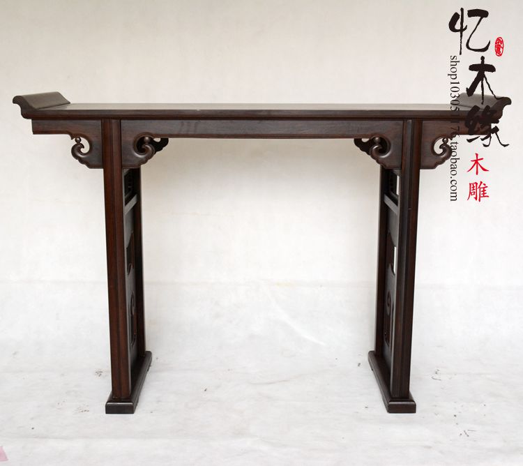 Red Wood Middle Church Black Sandalwood Bill Desk Painting Case Solid Wood for table Gods desk for table teething Several cases Xuanguan Table