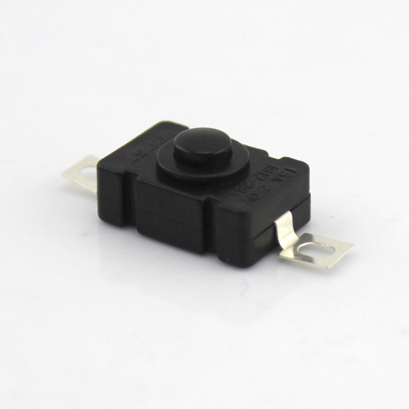 Black square switch (self-lock two feet) button switch diy small switch accessories electronic making material