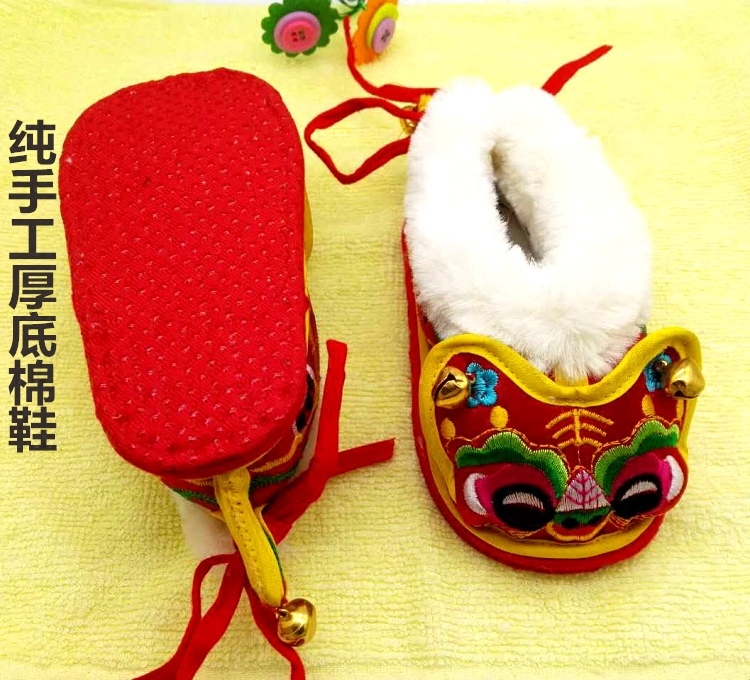 Pure hand - made baby shoes and shoes for men and women baby tiger shoes 0 - 1 year old autumn and winter
