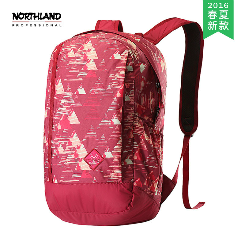 【2016春夏新款】NORTHLAND/诺诗兰 蝉翼印花收纳双肩包 B990076