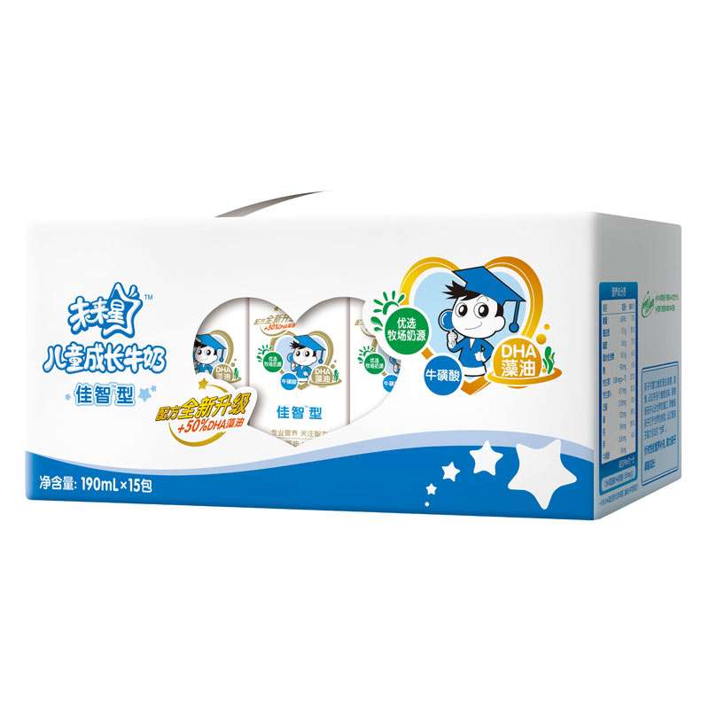 苗条装未来星儿童成长牛奶佳智型190ml×15盒