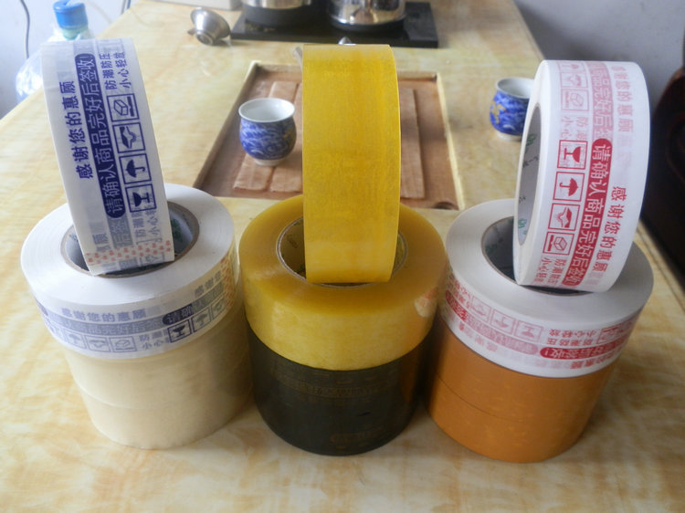 Taobao tape packaging sealing tape paper wholesale transparent tape sealing tape width 45 warning words special glue paper