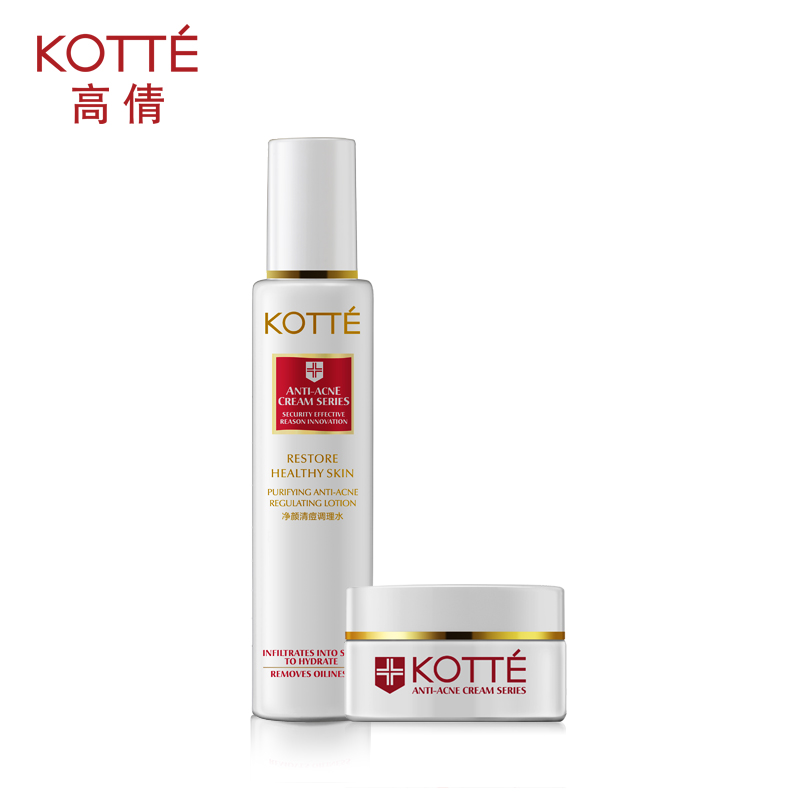 KOTTE/高倩净颜清痘2件套150g/ml 祛痘产品套装