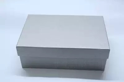 Shoe box carton silver gray pure gray gift box gift box packaging box hard board carton empty box Gray in box