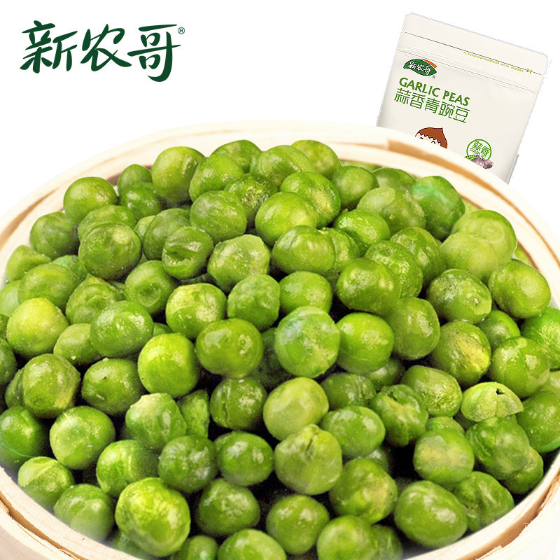 【天猫超市】新农哥蒜香青豆100g  坚果炒货 办公室休闲零食