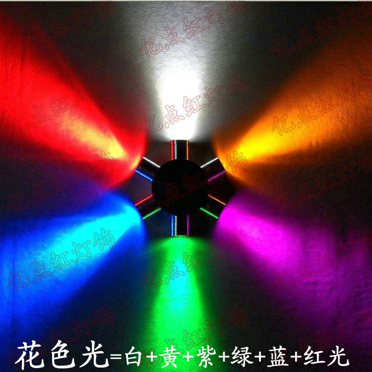 Minimalist LED wall lamp Living room Bedroom Background Wall Light Seven Color Spotlight KTV Bar LED Lights Decorated Wall Light