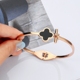Vòng tay nữ phiên bản Hàn Quốc đơn giản của sinh viên hoang dã không phai hoa hồng Jinsen Sở nhỏ của phụ nữ tươi bằng thép lưới titan vòng tay đỏ vòng tay nữ đẹp Vòng đeo tay Cuff