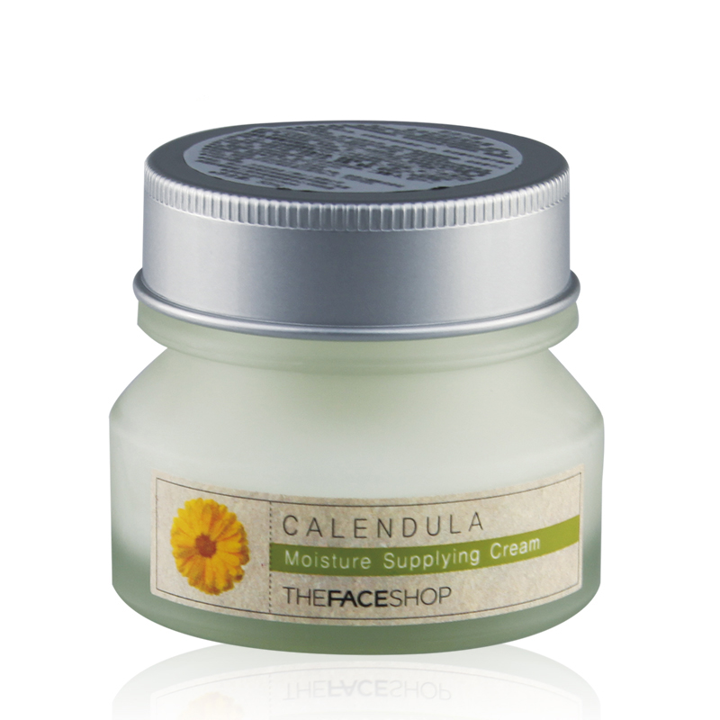 NALA菲诗小铺TheFaceShop金盏花保湿滋养霜50g控油美白嫩肤补水
