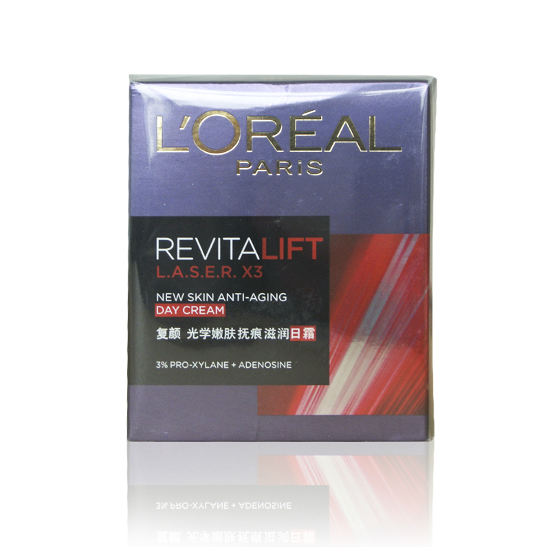 包邮欧莱雅 复颜光学嫩肤抚痕滋润日霜50ml 收缩毛孔淡化细纹面霜