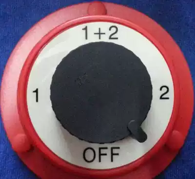 Marine power switch yacht battery switch RV sailboat double battery switch (round)