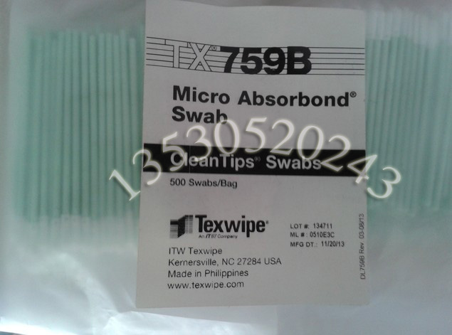 ITW TEXWIPE Cleaning Cotton Swab TX759B Absorbond Swab Dust-free cotton Swab Fiber wiping cotton Swab