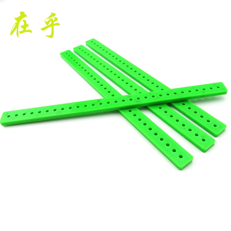 Green strip Green strip DIY materials DIY block building blocks Model construction materials Creative educational toys