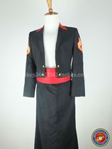 USMC United States Marine Corps Lady Officer (E7 Third Class Sergeant Major GYSGT) evening dress suit