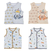 Mùa thu bé vest mùa xuân và mùa thu sơ sinh vest nam và nữ bé vest trẻ em phần mỏng áo lót không tay quần áo trẻ em nam