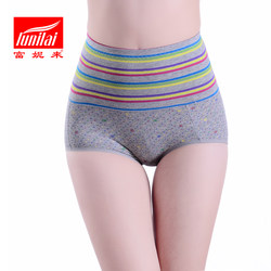 Funilai ແມ່ຍິງ underwear ແອວສູງແອວຄວບຄຸມທ້ອງຝ້າຍຂະຫນາດໃຫຍ່ sexy butt-lifting temptation body-shaping boxer shorts