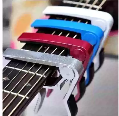 Hand-held transposition clip Aluminum alloy paint guitar transposition clip Voice changer Folk guitar transposition clip