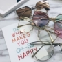 Hàn Quốc Harajuku chic gió biển phim đồng bằng kính râm nữ thời trang Hàn Quốc hipster hoang dã ins kính râm nam kính tom ford