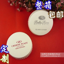 Hotel room disposable cup cover coaster card paper cup cover coaster custom offset printing design