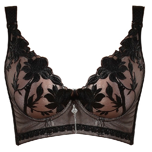 Memory Soft Steel Ring Sexy Deep V Lace Poly oil Massage Lingerie Suit Adjusted Type Collection of Breast Proof Sagging