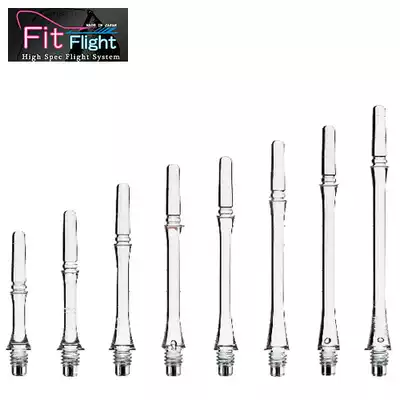 Japanese original FIT SHAFT GEAR SLIM colorless transparent thin waist-shaped dart Rod